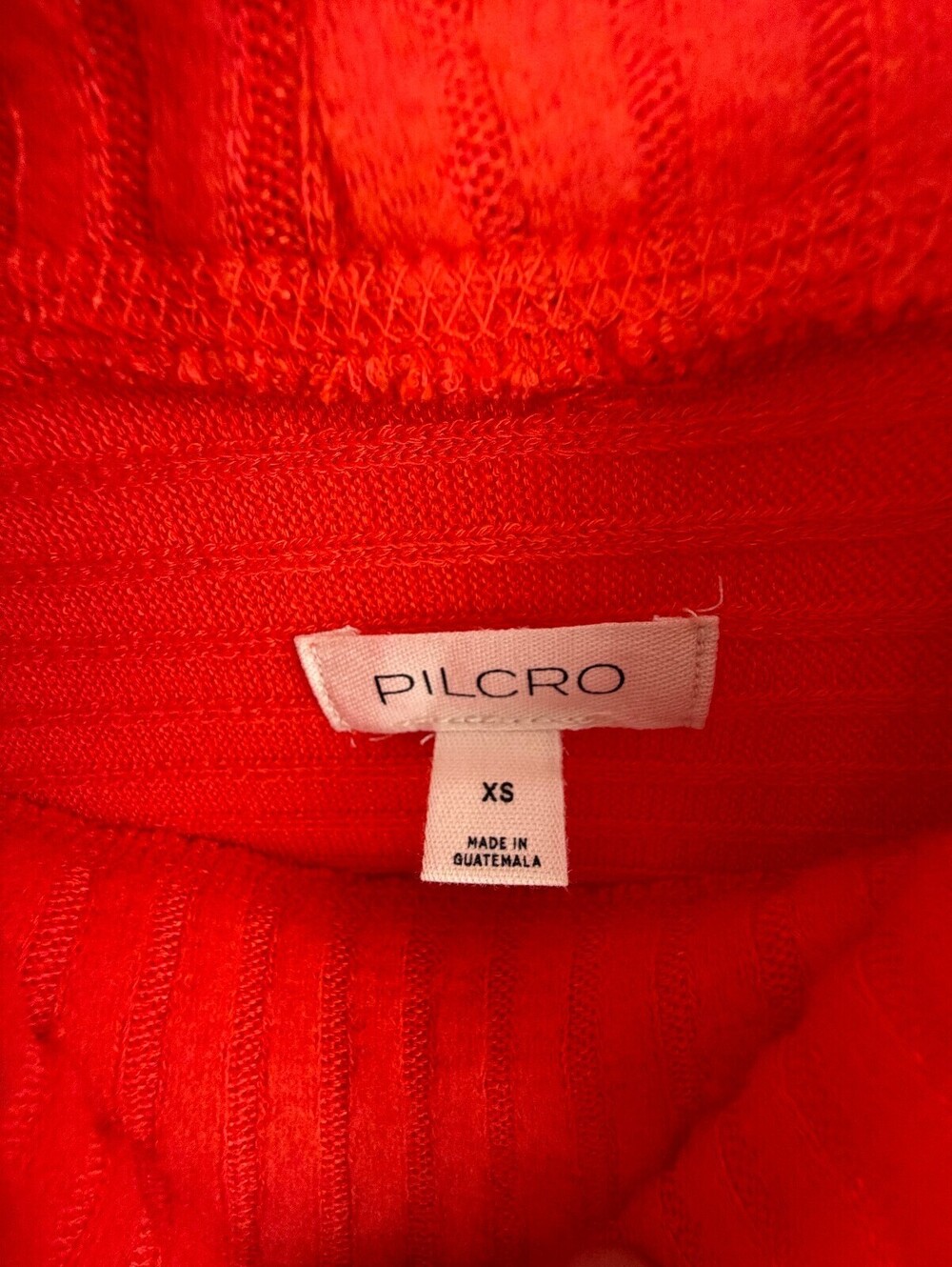 Pilcro by Anthropologie Red Cozy Ribbed Turtleneck Batwing Pullover - Size - XS - Picture 8 of 9